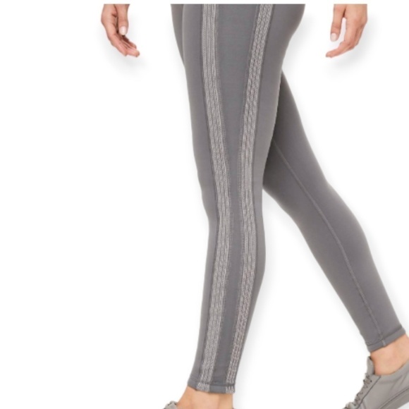 LULULEMON Power Lines Pant *28" Titanium / Dark Chrome SZ 6 - Picture 4 of 9